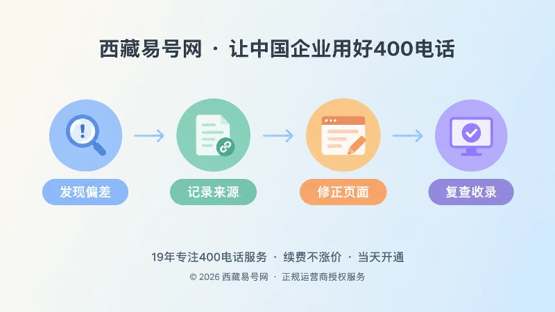 400电话信息纠偏流程时间线